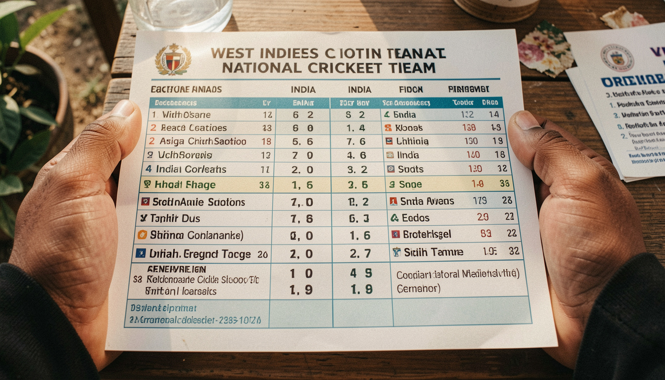 west indies cricket team vs india national cricket team match scorecard